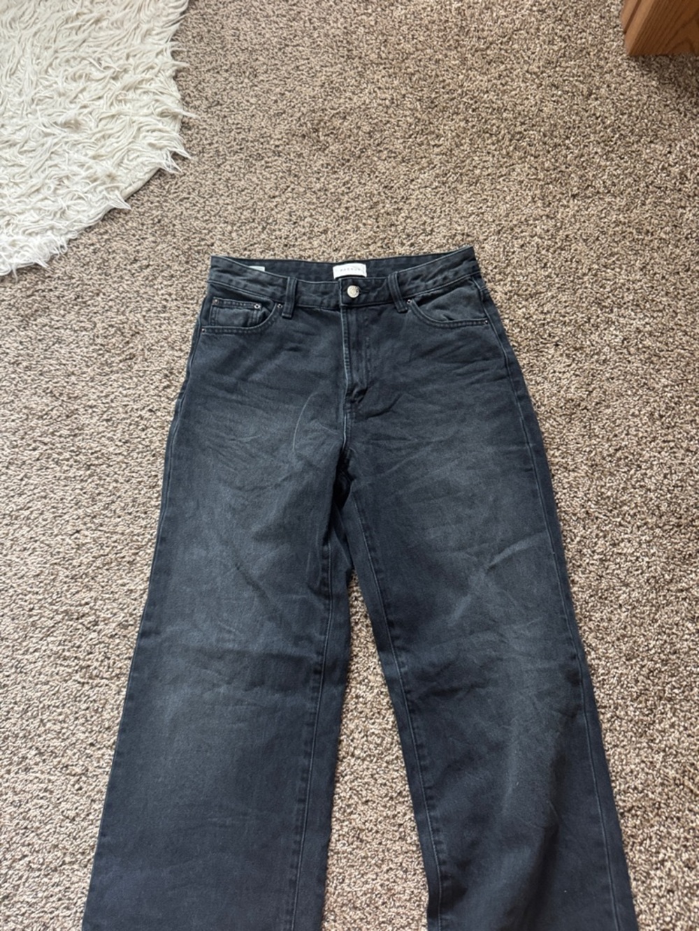 PacSun Madison High Rise Girlfriend Black Wide-Leg Women’s Jeans